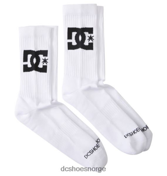 DC Shoes herre dc star 2-pack crew sokker X0FD0117 hvit