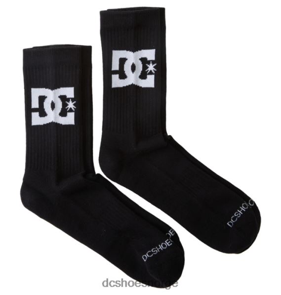 DC Shoes herre dc star 2-pack crew sokker X0FD084 svart