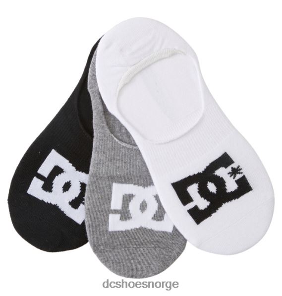 DC Shoes menns dc star liner 3-pack no-show sokker X0FD0121 multi
